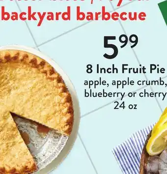 Fresh Thyme 8 Inch Fruit Pie offer
