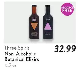 Fresh Thyme Three Spirit Non-Alcoholic Botanical Elixirs offer