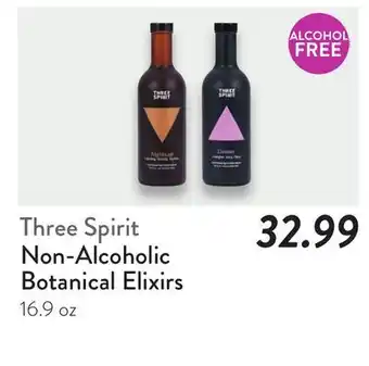 Fresh Thyme Three Spirit Non-Alcoholic Botanical Elixirs offer
