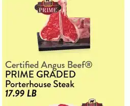 Fresh Thyme PRIME GRADED Porterhouse Steak offer