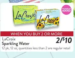 Fresh Thyme LaCroix Sparkling Water offer