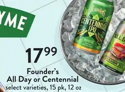 Fresh Thyme Founder's All Day or Centennial offer