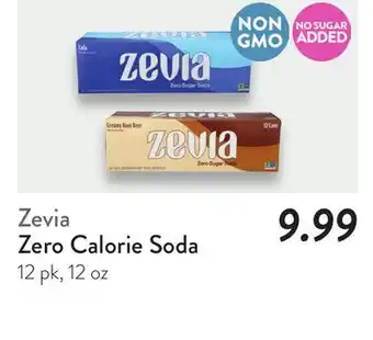 Fresh Thyme Zevia Zero Calorie Soda offer