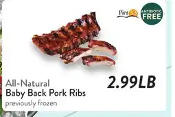 Fresh Thyme All-Natural Baby Back Pork Ribs offer