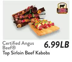 Fresh Thyme Certified Angus Beef Top Sirloin Beef Kabobs offer