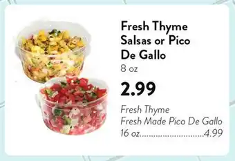 Fresh Thyme Fresh Thyme Salsas or Pico De Gallo offer
