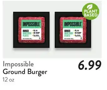 Fresh Thyme Impossible Ground Burger offer