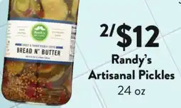 Fresh Thyme Randy's Artisanal Pickles offer