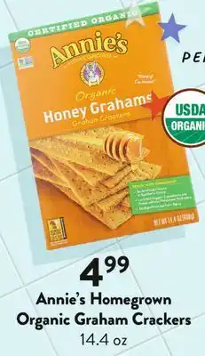 Fresh Thyme Annie's Homegrown Organic Graham Crackers offer