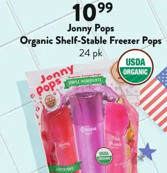 Fresh Thyme Johny Pops Organic Shelf-Stable Freezer Pops offer