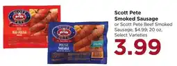 Food 4 Less Scott Pete Smoked Sausage offer