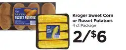 Food 4 Less Kroger Sweet Corn or Russet Potatoes offer