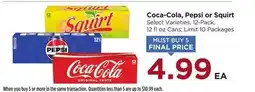 Food 4 Less Coca-Cola, Pepsi or Squirt offer