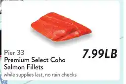 Fresh Thyme Pier 33 Premium Select Coho Salmon Fillets offer