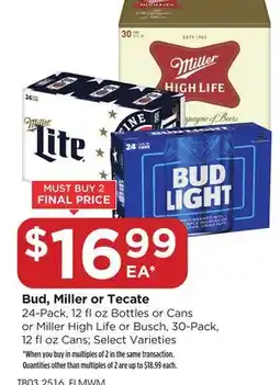 Food 4 Less Bud, Miller or Tecate offer