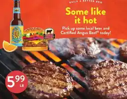 Fresh Thyme Pick up some local beer and Certified Angus Beef offer