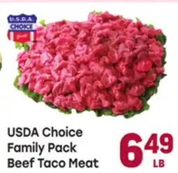 Tony’s Fresh Market USDA Choice Family Pack Beef Taco Meat offer