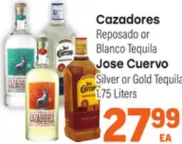 Tony’s Fresh Market Cazadores Reposado or Blanco Tequila, Jose Cuervo Silver or Gold Tequila offer