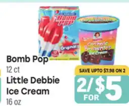 Tony’s Fresh Market Bomb Pop, 12 ct, Little Debbie Ice Cream, 16 oz offer