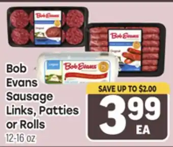 Tony’s Fresh Market Bob Evans Sausage Links, Patties or Rolls offer