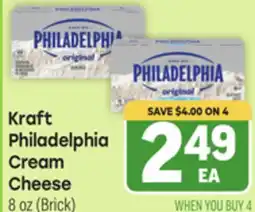 Tony’s Fresh Market Kraft Philadelphia Cream Cheese offer