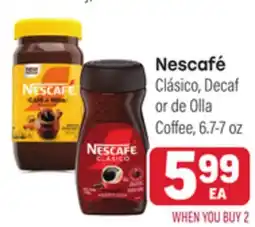 Tony’s Fresh Market Nescafé Clásico, Decaf or de Olla Coffee offer