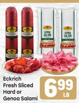 Tony’s Fresh Market Eckrich Fresh Sliced Hard or Genoa Salami offer