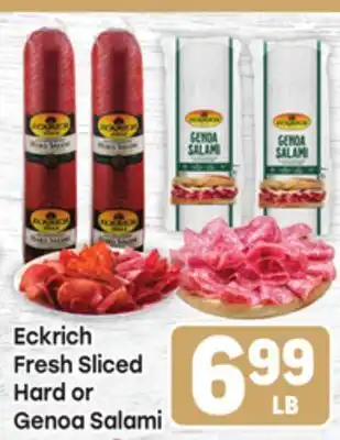 Tony’s Fresh Market Eckrich Fresh Sliced Hard or Genoa Salami offer
