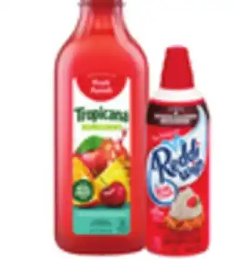 Tony’s Fresh Market Reddi Whip 6.5 oz Tropicana Fruit Refreshers 46 oz offer