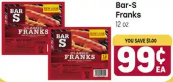 Tony’s Fresh Market Bar-S Franks offer