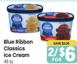 Tony’s Fresh Market Blue Ribbon Classics Ice Cream offer