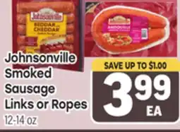 Tony’s Fresh Market Johnsonville Smoked Sausage Links or Ropes offer