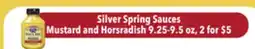 Tony’s Fresh Market Silver Spring Sauces Mustard and Horsradish offer