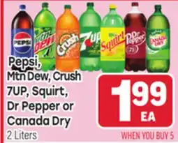 Tony’s Fresh Market Pepsi, Mtn Dew, Crush 7UP, Squirt, Dr Pepper or Canada Dry offer