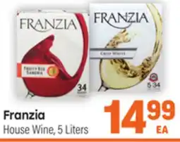 Tony’s Fresh Market Franzia House Wine offer