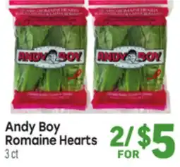 Tony’s Fresh Market Andy Boy Romaine Hearts offer