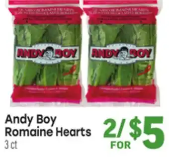 Tony’s Fresh Market Andy Boy Romaine Hearts offer