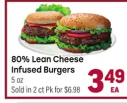 Tony’s Fresh Market 80% Lean Cheese Infused Burgers offer
