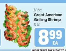 Tony’s Fresh Market 8/12 ct Great American Grilling Shrimp offer