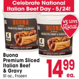 Jewel-Osco Buona Premium Sliced Italian Beef & Gravy offer