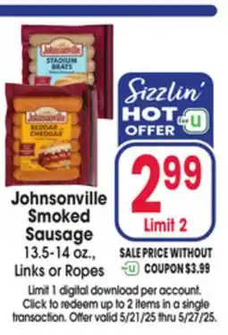 Jewel-Osco Johnsonville Smoked Sausage offer