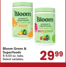 Jewel-Osco Bloom Green & Superfoods offer