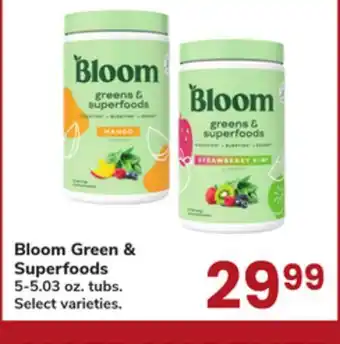 Jewel-Osco Bloom Green & Superfoods offer