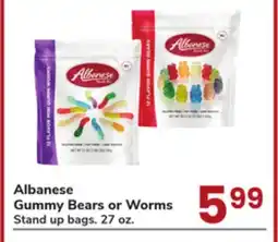 Jewel-Osco Albanese Gummy Bears or Worms offer