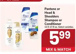 Jewel-Osco Pantene or Head & Shoulders Shampoo or Conditioner offer