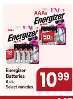 Jewel-Osco Energizer Batteries offer