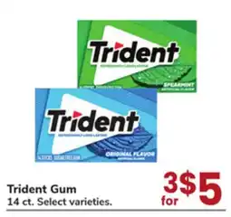 Jewel-Osco Trident Gum offer