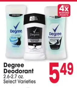 Jewel-Osco Degree Deodorant offer