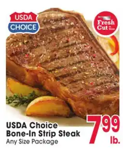Jewel-Osco USDA Choice Bone-In Strip Steak offer