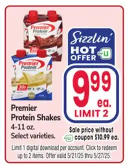 Jewel-Osco Premier Protein Shakes offer
